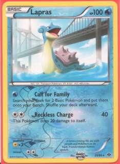card lapras number 25 99 evolution basic pokemon set b w next 