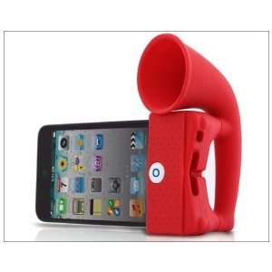  Horn Stand Speaker Loudspeaker For Apple iPhone 4 4G Red 