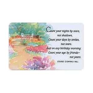 Collectible Phone Card #600TEL 103 8 Count (Garden & Poem) Count 