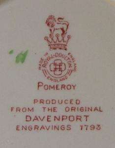 Royal Doulton Red Pomeroy Davenport Large Round Creamer  