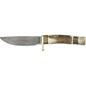  Marble Knives 102D Damascus Hunter Fixed Blade Knife with 