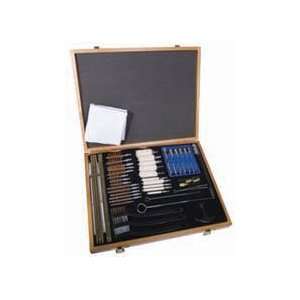 Dac Universal Select Deluxe 63 Piece Gun Cleaning Kit with Wooden Case 