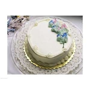  Close up of a cake on a tray 24.00 x 18.00 Poster Print 
