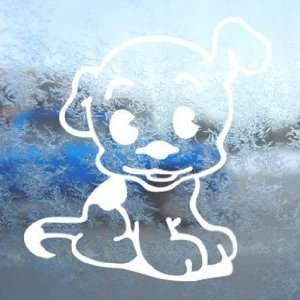  Betty Boop White Decal Pudgy Dog Car Window Laptop White 