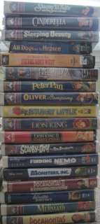 Lot 36 Disney Kids VHS Movies Classic Masterpiece Mary Poppins 