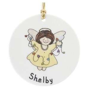  Personalized Angel Girl Brown Christmas Ornament