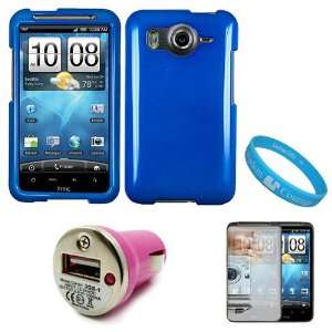com Glossy Magic Blue 2 Piece Protective Rubberized Crystal Hard Case 