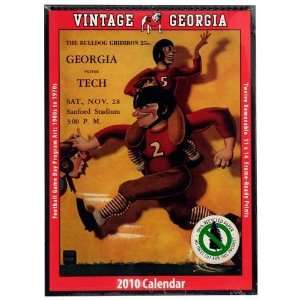  Georgia Bulldogs Vintage 2010 Football Program Calendar 