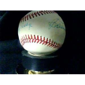  Signed Bobby Doerr Baseball   Johnny Pesky ?   Autographed 