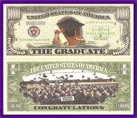 The Graduate Graduation Million Dollar Bill  