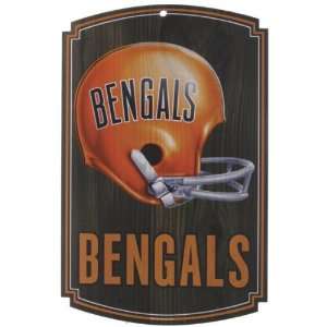  Wincraft Cincinnati Bengals Legacy Collection Wood Sign 