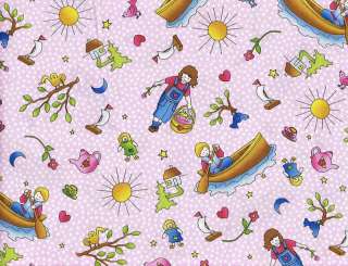 Quilt Quilting Fabric Sing Song Polka Dot Toss Pink  