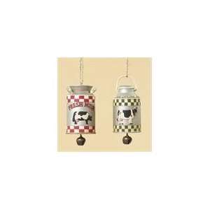   of 12 Country Rustic Milk Can Christmas Ornaments 4