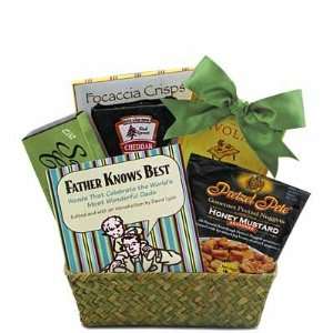 Father Knows Best Cheese & Crackers Gift Basket  Grocery 