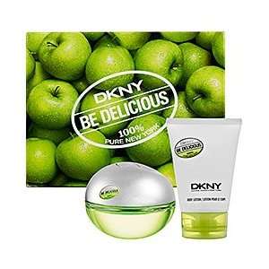 DKNY Be Delicious GiftSet   Eau de Parfum 1.7 Oz + 3.4 oz Body Lotion 