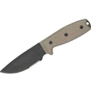 Ontario Knives 8631 RAT 3 (Randalls Adventure Training) Green Handle 