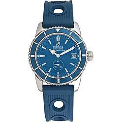 Breitling Mens Superocean Heritage Blue Strap Watch  