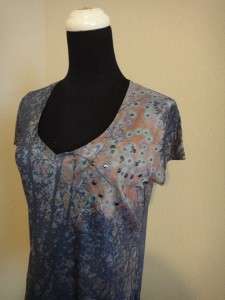 US SELLER+WORLDWIDE ~NEW GORGEOUS BURN OUT SHIRT TOP~SIZE 