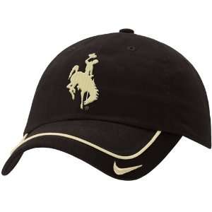  Nike Wyoming Cowboys Black Turnstyle Hat Sports 