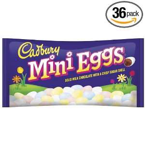 Cadbury Easter Candy Coated Mini Eggs, 1.5 Ounce Packages (Pack of 36 