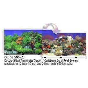   Top Quality Background 24 X 50ft Coral Reef/fw Garden