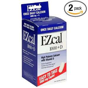  Windmill Health Products EZcal 1000 Plus D Calcium Caplets 