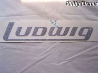 Ludwig Logo 3x15 Stick On Bass Drum Sticker / Decal  