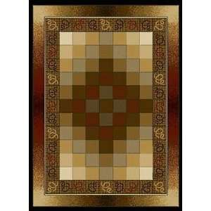    Intriguing Squares Piazza Area Rug 7.58 X 10.5