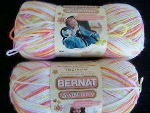 Bernat Softee Baby ombre yarn, Punch Fun, 2 sk  