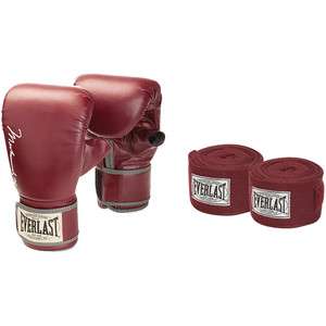 Everlast Ali Boxing Gloves with Training Handwraps  