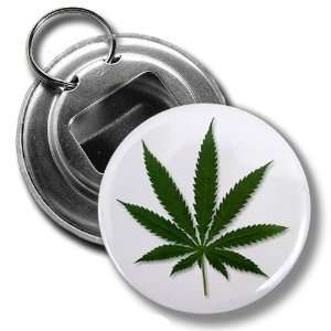  BEAUTIFUL GREEN Marijuana Pot Leaf 2.25 inch Button Style 