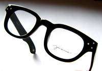   Lennon Retro 4 Thick Hornrim Eyeglasses Nerd Eyeglass Frames Black