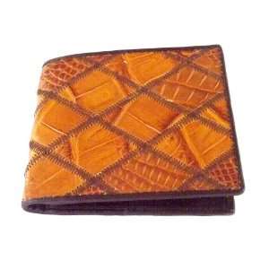 100 % Genuine Crocodile Leather Zag Bifold Mens Wallet from Thailand 