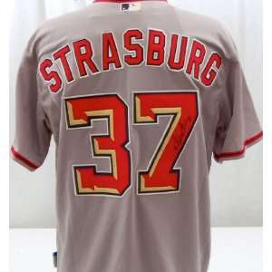 Stephen Strasburg Autographed Jersey   Away   JSA   Autographed MLB 