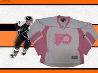 NHL Reebok Philadelphia Flyers Girls Jersey Large Pink  