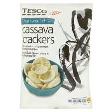 Tesco Sweet Chilli Cassava Crackers 80G   Groceries   Tesco Groceries