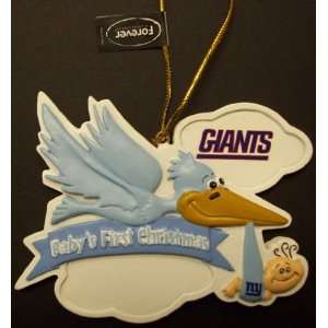   York Giants NFL Baby Boys First Christmas Ornament