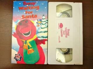 BARNEY PURPLE DINOSAUR WAITING FOR SANTA CHRISTMAS SING ALONG VHS AGES 