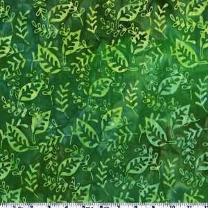   45 Wide Tango Batik Leaf Fabric By The Yard Arts, Crafts & Sewing