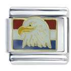 Pugster Patriotic Eagle Animal Italian Charms Bracelet Link
