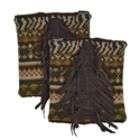 MUK LUKS® Military Inspired Boot Sweater with Suede Fringe   Military