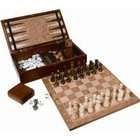 Backgammon Checkers Chess Set  