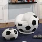 coaster soccer ball futbol sports chair and ottoman for kids