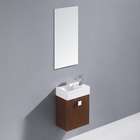   Vigo 16 inch Marina Single Wall Mounted Bathroom Vanity with Mirror