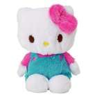 Hello Kitty   17 Huggable Fluffy Easter Blue Overall Sitting Plush 