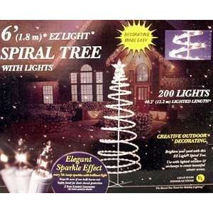    GE Random Sparkle EZ Light 6 Spiral Christmas Tree