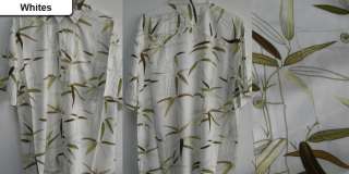 New Mens Hawaiian Shirts Casual Tropical Bamboo Print Button front 