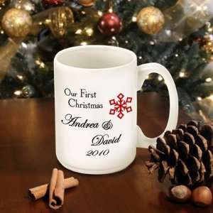  Our First Christmas Personalized Mug   Style 4