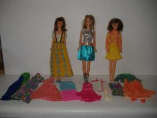 Lot Vintage Barbie Francie Mod Dolls Clothes TLC  