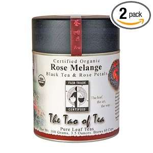 The Tao of Tea, Rose Melange Black Tea, Loose Leaf, 3.5 Ounce Tins 
